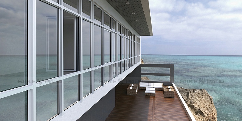 伊盾系統窗是如何實現隔音隔熱的？看看你就知道了！柏林時光平開窗-110mm 效果圖