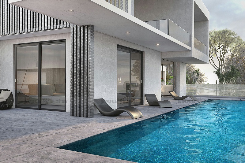 歐盾推拉門 效果圖