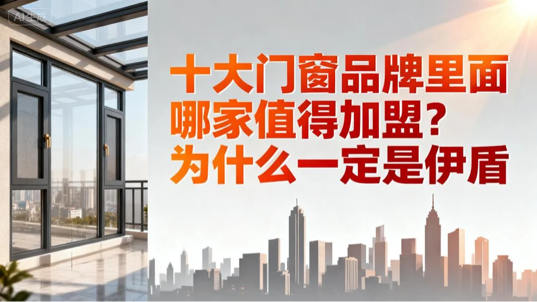 十大門窗品牌里面哪家值得加盟？為什么一定要選伊盾！